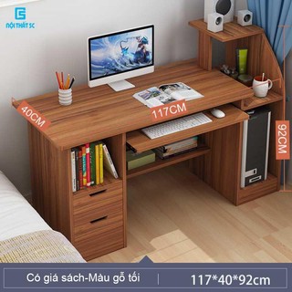  Bàn làm việc có ngăn kéo chứa đồ bàn văn phòng tiện ích chất liệu gỗ MDF chống ẩm dễ dàng lau chùi 