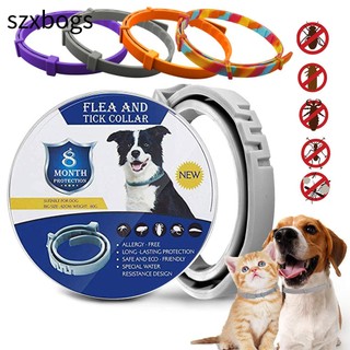 Szxbogs Flea And Tick Collar Silicone Anti-mosquitoes 8 Month Protection Cats