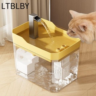  Bộ lọc tự động đài phun nước cho mèo LTBLBY trong suốt có máy bơm nước cho mèo Bộ lọc tuần hoàn chống cháy khô Đồ dùng cho thú cưng Bộ lọc đài phun nước cho thú cưng 
