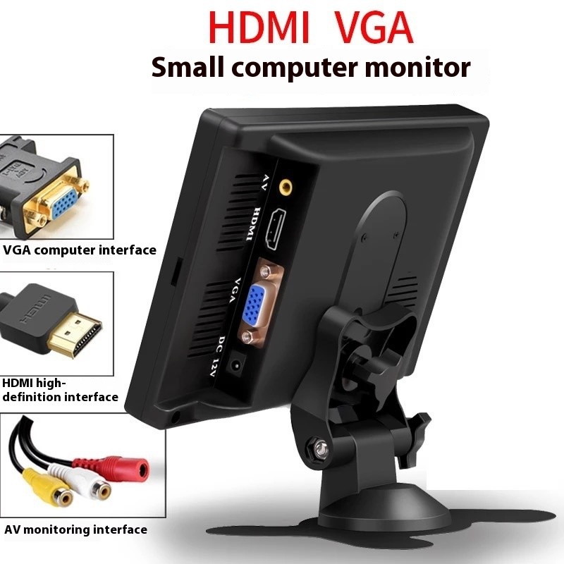 Màn hình LCD 7 Inch Tivi nhỏ Màn hình mới Màn hình HD