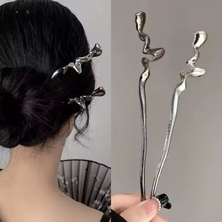 Mới Phong Cách Trung Hoa Tóc Thanh Lịch Vintage Kim Loại Đũa Thiết Kế Kẹp Tóc Nữ Cô Gái Cưới Mũ Đội Đầu Phụ Kiện Tóc