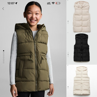 Áo khoác phao gile dáng dài cho bé và mẹ Mang0 xuất dư xịn