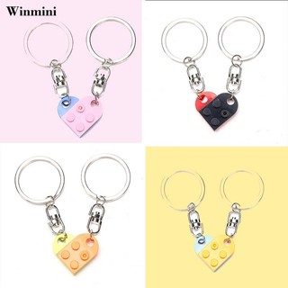 Set 2 vòng cổ tình bạn mặt viên gạch / trái tim dễ thương