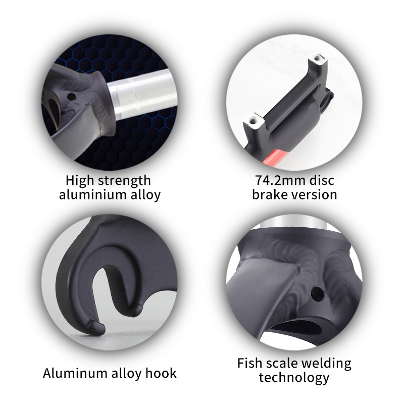 Bolany Phuộc Xe Đạp Leo Núi 26 / 27.5 / 29inch x6 Bằng Hợp Kim Nhôm Cứng Cáp Thẳng 28.6mm