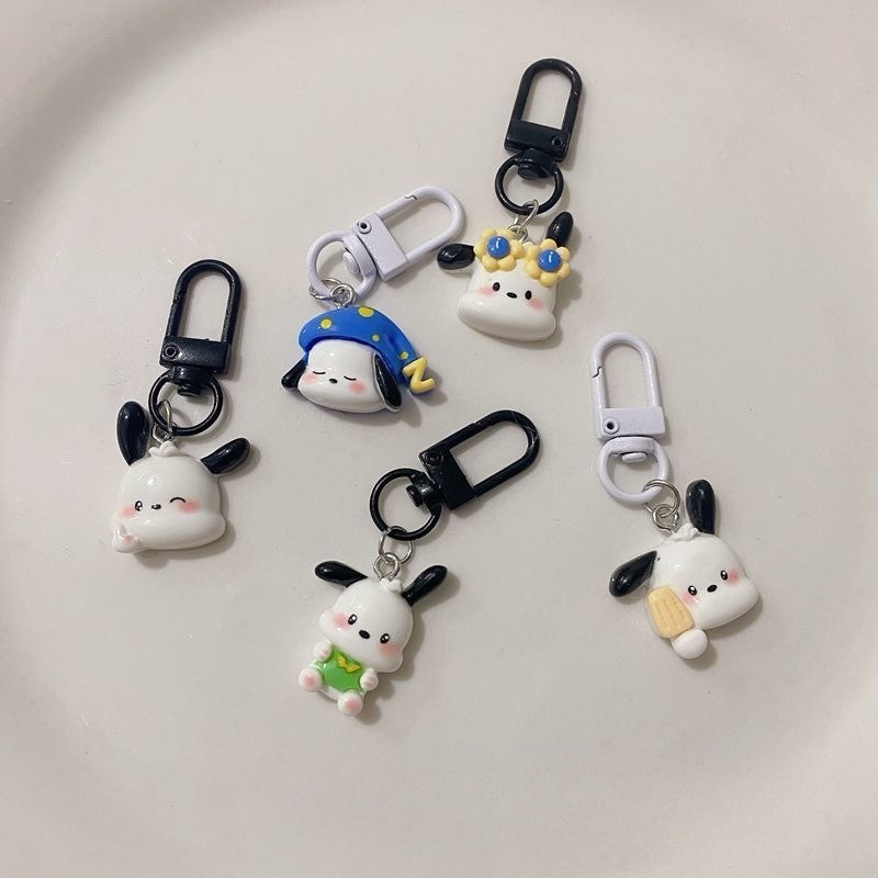 Móc Chìa Khóa Trang Trí Túi Ngủ / Kính Mát Hình Động Vật Hoạt Hình mini Nhiều Màu Dễ Thương