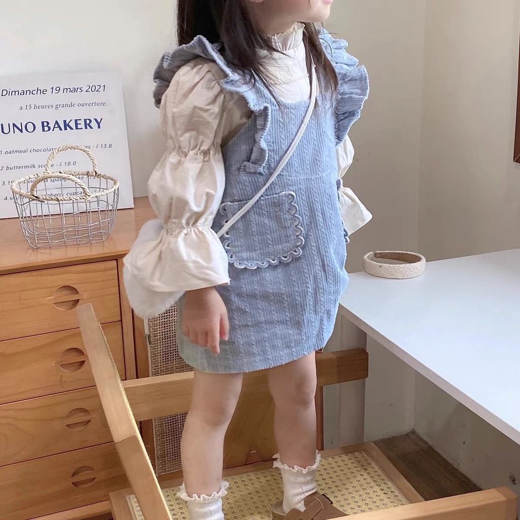 Bộ Áo Sweater In Họa Tiết Hoạt Hình Phong Cách Hàn Quốc Thời Trang Mùa Thu Cho Bé Gái