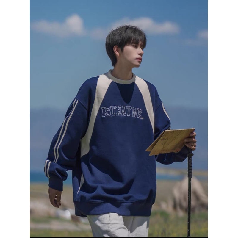 Áo Sweater ISTHATWE Form Rộng Nam Nữ, Cổ tròn. Áo Dài Tay Chất Dày Dặn Ullzang Cocoo Store