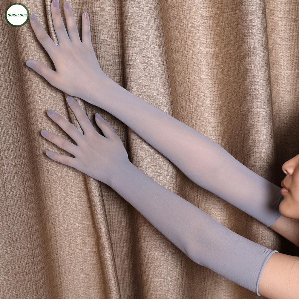 New Coming~Women\'s Gloves Free Size Long Mittens Women Sheer Mesh Gloves Brand New#Home Essentialses