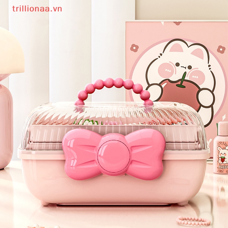 Triillionaa Hộp Nhiều Tầng Trưng Bày Kẹp Tóc / Trang Sức Dễ Thương Cho Bé Gái vn