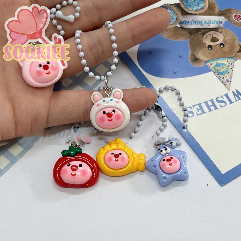 Móc Chìa Khóa / Dây Chuyền / Túi Xách Hình Hoạt Hình Dễ Thương Vui Nhộn diy