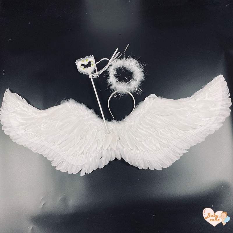 Bộ Đồ Hóa Trang halloween Có Cánh Và Lông Vũ Cho Bé