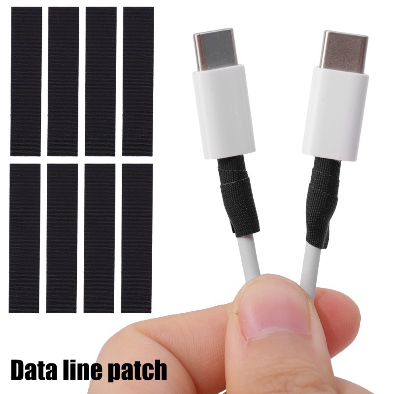 Set 10 / 20 / 30 / 40 / 50 Cuộn Băng Dính Chống Đứt Gãy Cho Dây Cáp Sạc Tai Nghe