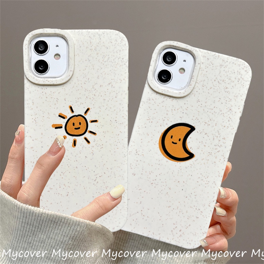 The sun and moon Ốp Điện Thoại Silicon Mềm Chống Sốc Họa Tiết Hoạt Hình Cho iphone 11 12 13 14 15 pro max x xr xs 8 7 6 plus se 2020