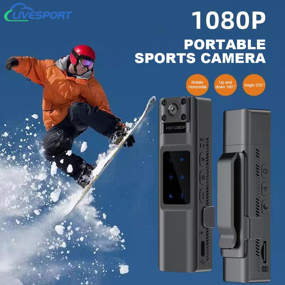 Máy Quay Phim Kỹ Thuật Số mini Góc Rộng 130 Độ Kết Nối wifi 1080p hd 99}