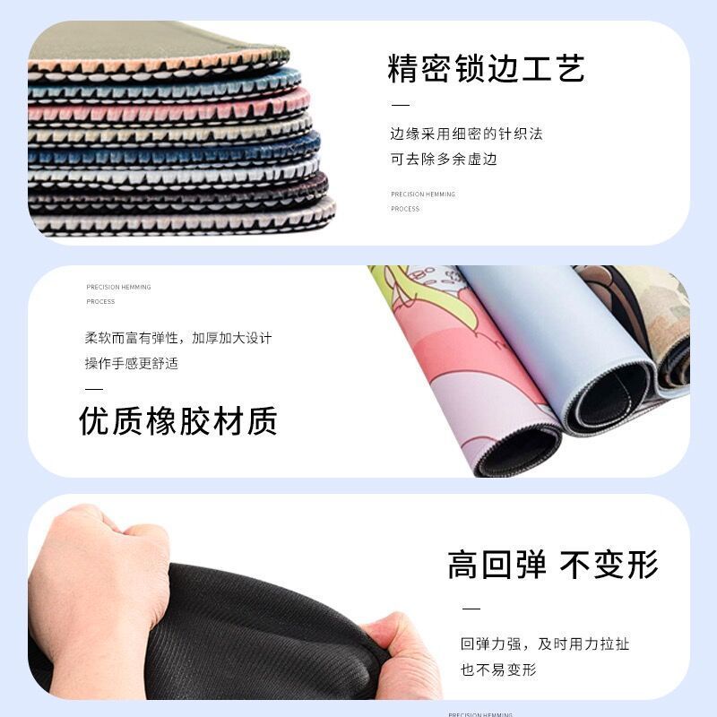 Dễ Thương Tấm Lót Chuột Và Bàn Phím Máy Tính Cỡ Lớn Không Trượt Họa Tiết Hoạt Hình Vui Nhộn