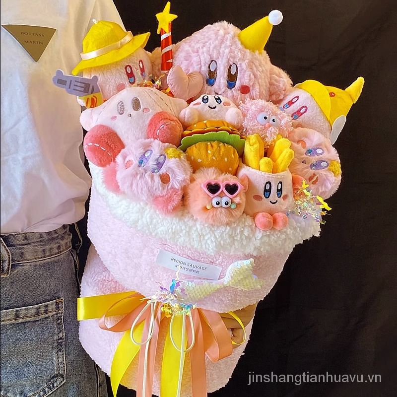 Bó Hoa Búp Bê kirby Dễ Thương Dùng Làm Quà Tặng Cho Bạn Gái / Bạn Gái