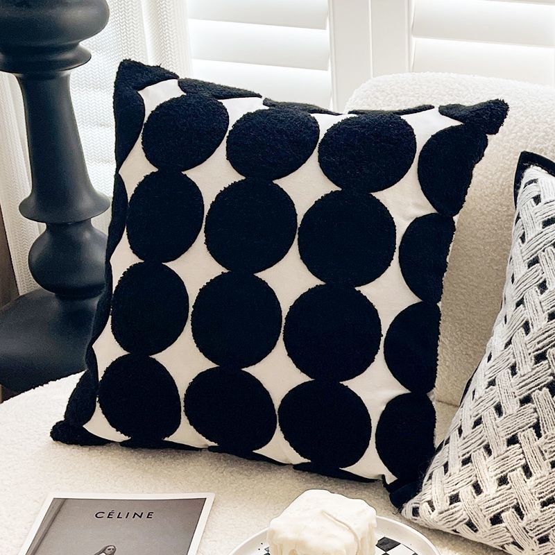 Vỏ Gối sofa Họa Tiết houndstooth Phong Cách Bắc Âu Cổ Điển Kèm Lõi Thay Thế
