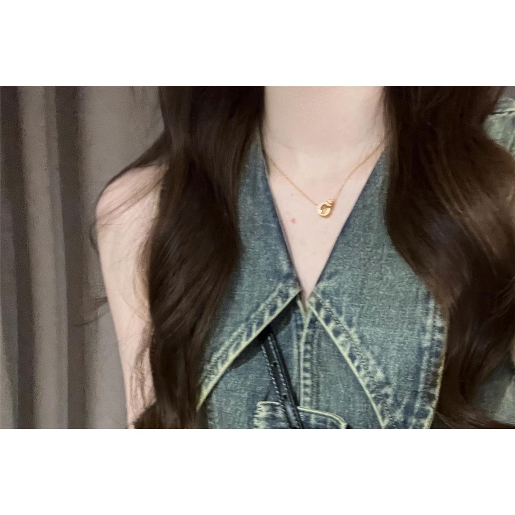 Áo denim Hai Dây Dáng Ngắn Ôm Sát Phong Cách Hàn Quốc Thời Trang Mùa Hè Dành Cho Bạn Nữ hc9b