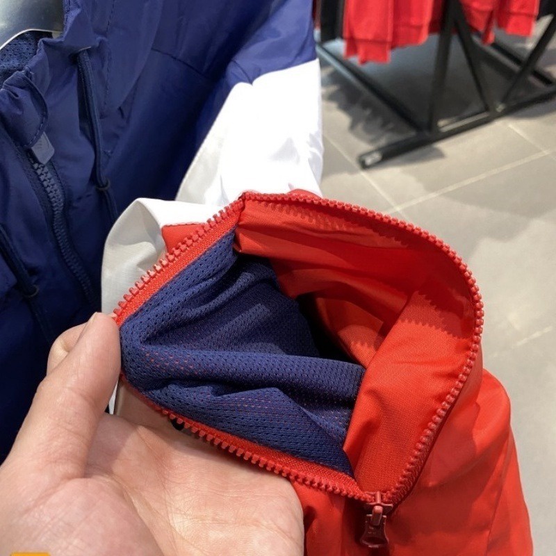 Nike Áo Khoác Thể Thao Có Mũ Trùm Siêu Nhẹ Chất Liệu nylon Dệt dc4113 100% Cho Nam