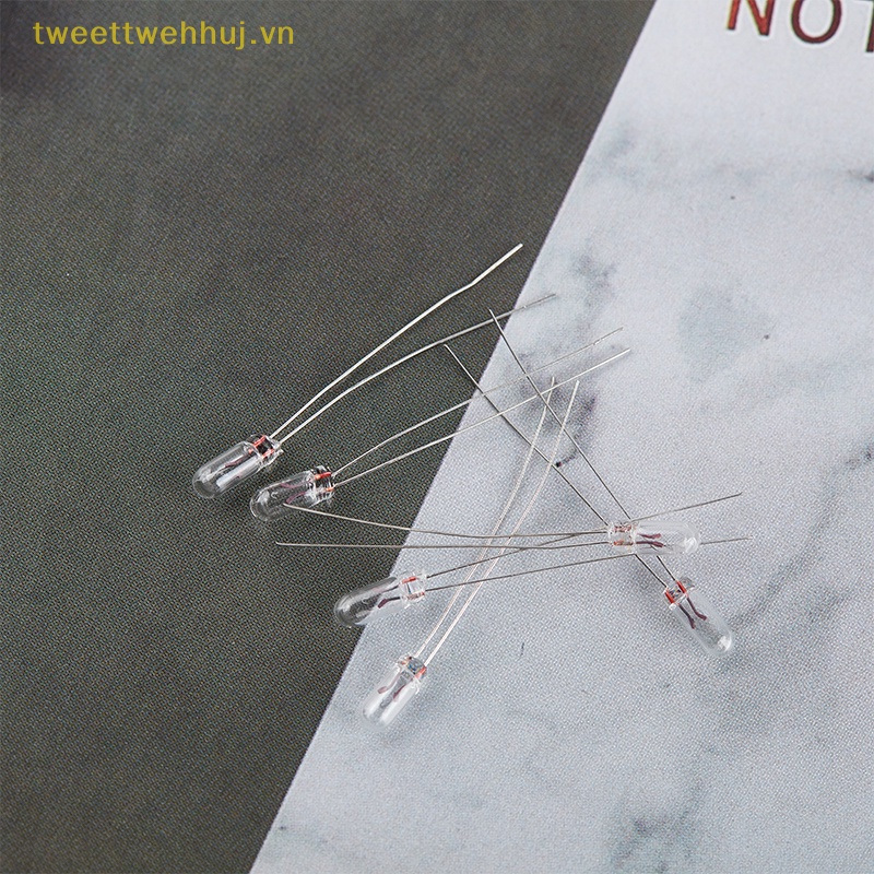 Set 10 Bóng Đèn Sợi Đốt mini 3 / 4 / 5mm 3 / 6 / 12 / 24v