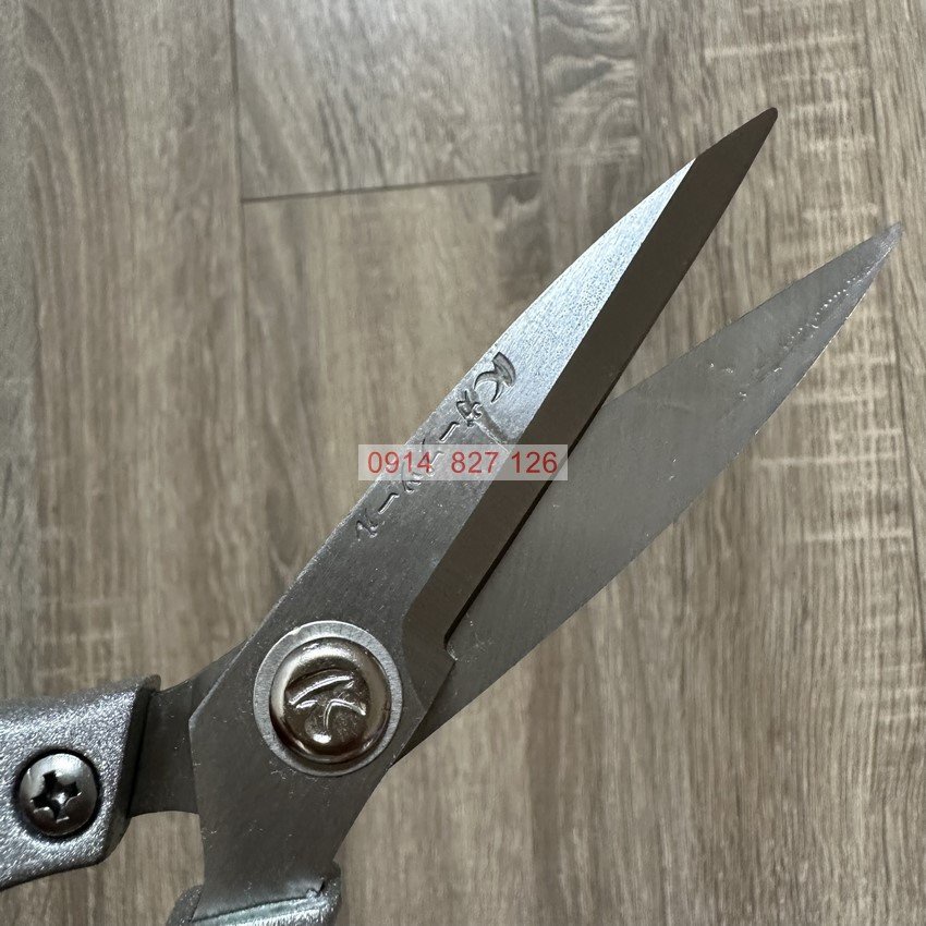 Kéo cắt nhà bếp KAPUSI Japan đa năng 8inch , màu bạc thép SK-5 lưỡi kéo sắc bén, Bh 12 tháng