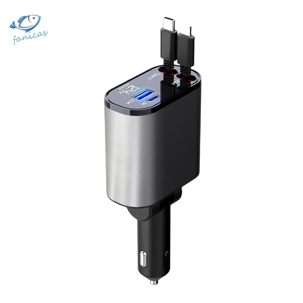 Tẩu Sạc Nhanh 4 Trong 1 120w Cho Xe Ô Tô