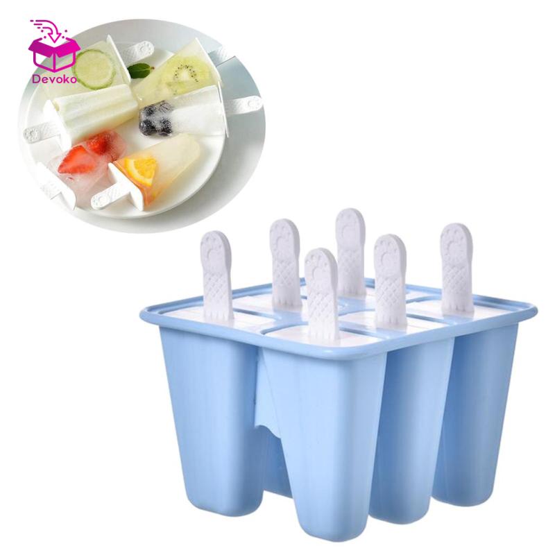 Khuôn Làm Kem Que Bằng silicone diy Có Thể Tái Sử Dụng Cho Trẻ Em