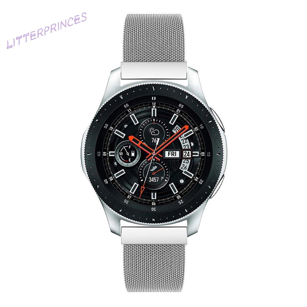 Dây Đeo Inox Dạng Lưới Có Nam Châm Màu Bạc Cho Đồng Hồ samsung galaxy watch 46mm