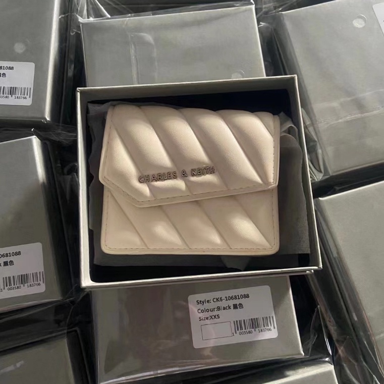 Ví Nữ cnk24 Dáng Ngắn Dạng Gập Phối Dây Xích Thời Trang 10681088