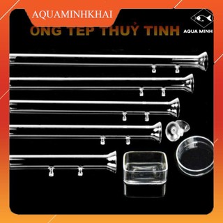 Ống và chén ăn thủy tinh cho tép, tôm, cá - Dụng cụ cho tép ăn - Phụ kiện thủy sinh