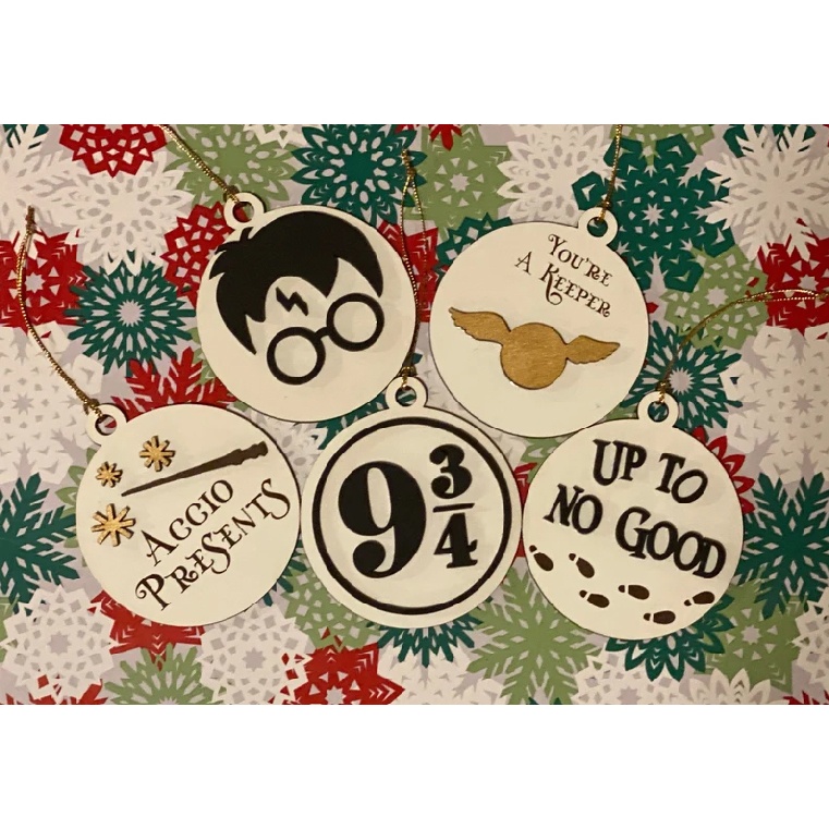 Magic School Christmas Ornament Tree Decor Home Windows Hanging Pendant