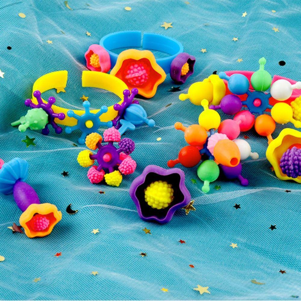 Taylor1 Bộ 200 Hạt Xỏ Vòng Tay Nhiều Màu Sắc Phong Cách Công Chúa diy