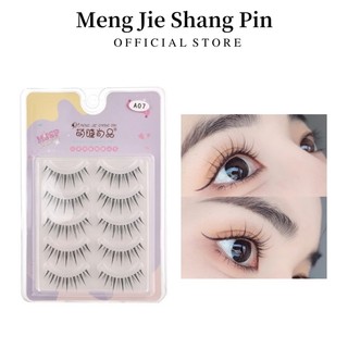  Bộ 5 Đôi Lông Mi Giả 3D Dải Tự Nhiên Khối Lượng Lông Mi Lông Tơ Dài Dày Nối Mi 