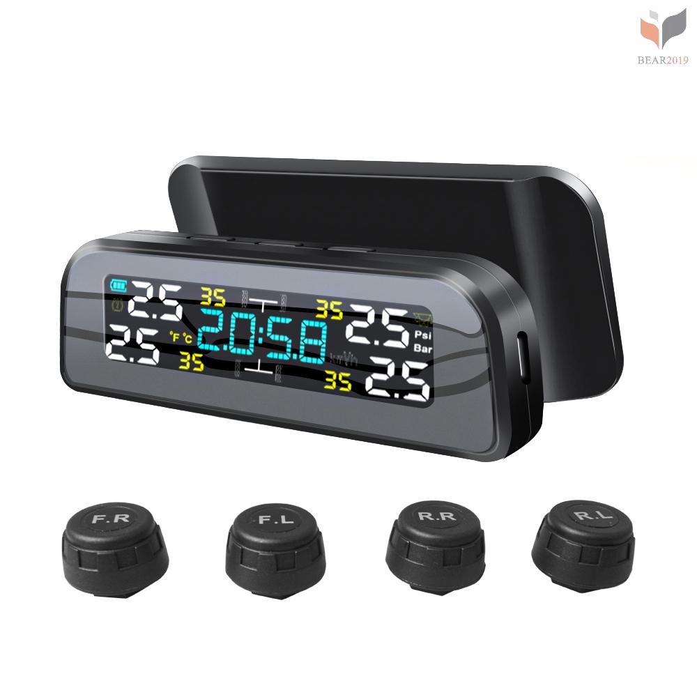 Đồng Hồ Báo Thức Áp Suất Lốp Xe Tự Động Xoay 360 Độ ° Thiết Bị Cảnh Báo Áp Suất Lốp Xe Có Thể Xoay Được
