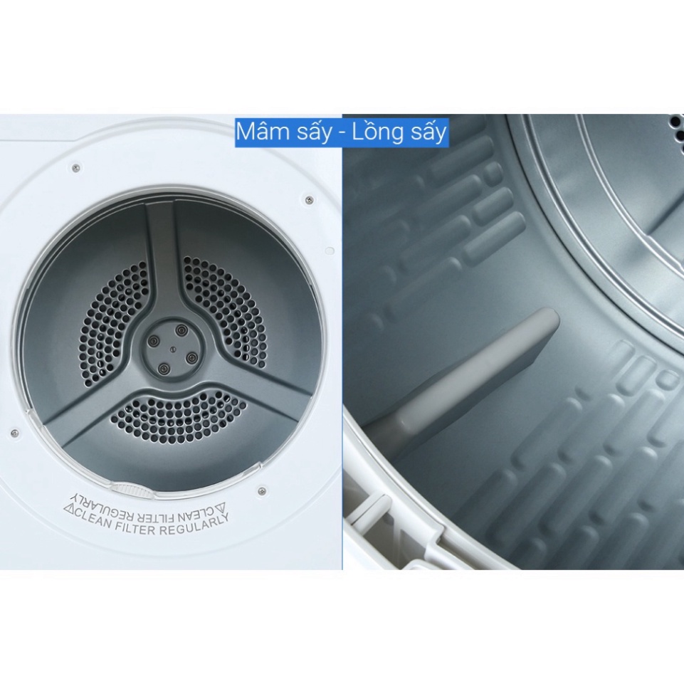 AQH-V700FW Máy sấy Aqua 7 KG AQH-V700FW Miễn phí lắp đặt , giao hàng nhanh )  - Mới 100%
