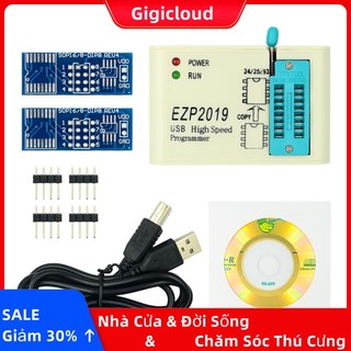 Gigicloud ezp2019 usb lập trình spi tốc độ cao hỗ trợ 24 25 93 eeprom 25 chip bios + 5 ổ cắm