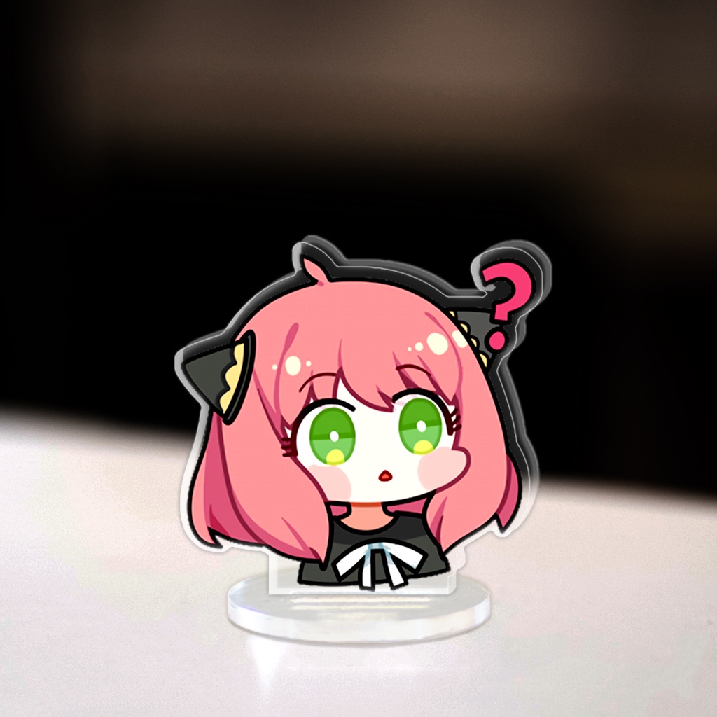 Mô hình Mini Anya Forger Loid Yor Standee Chibi Anime Manga Spy x family trang trí góc học tập cao 3cm