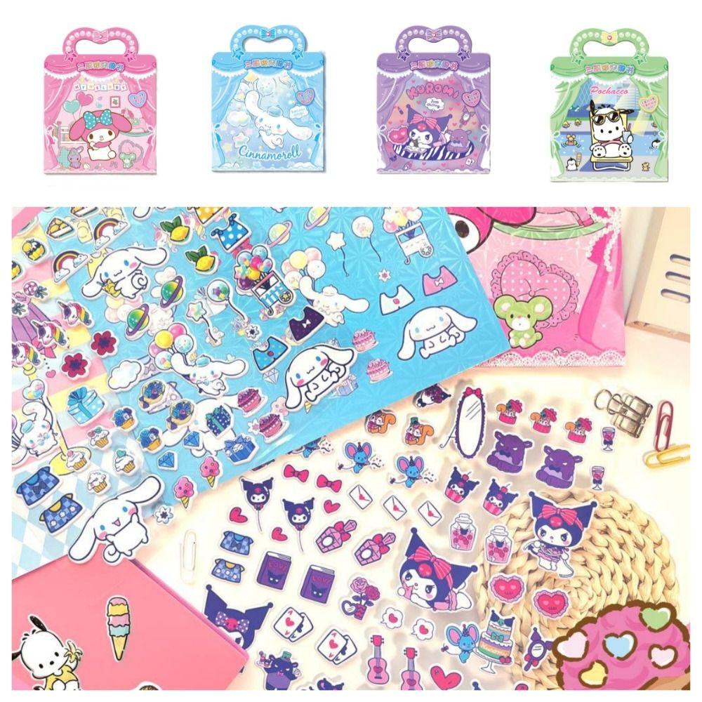 Mxfashionestore Đồ Chơi Cuốn Sách Hoạt Hình kuromi Yên Tĩnh, Sách Hoạt Hình Cuộn Tròn Tự Làm Thủ Công my melody melody Giấy Kraft Poacco