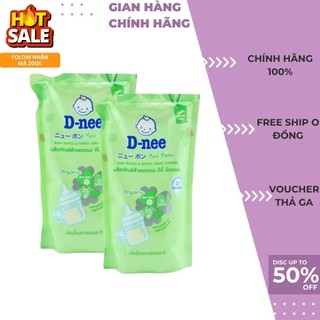 Combo 2 túi nước xúc bình sữa dnee, rửa bình sữa dnee dạng túi 550ml hàng thái .. ..