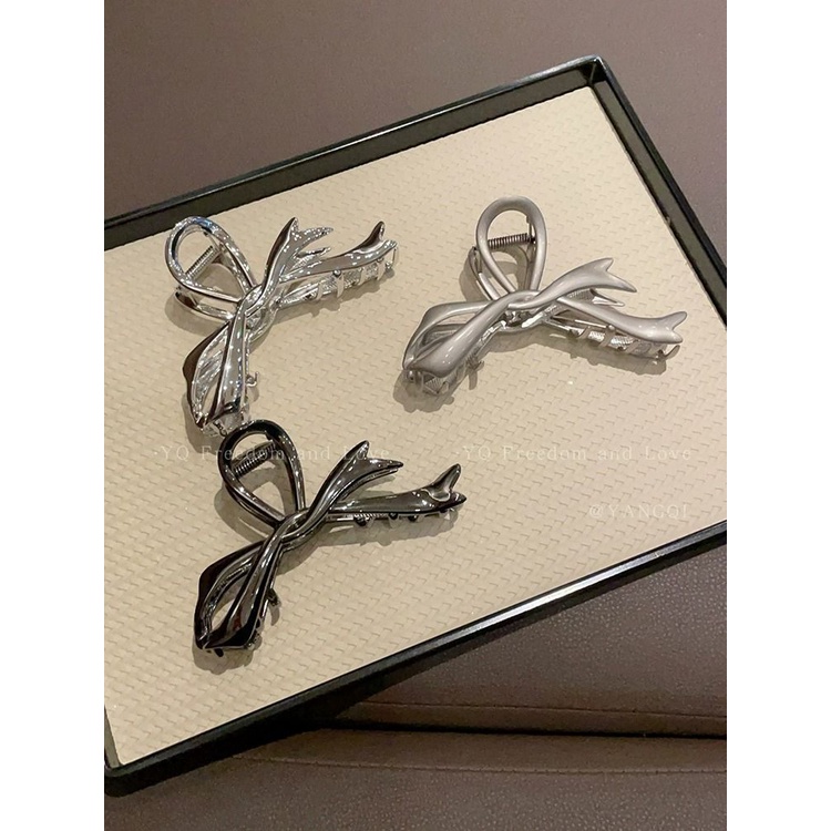 Kẹp Tóc Hình Nơ Bằng Kim Loại Phong Cách Mới 2023