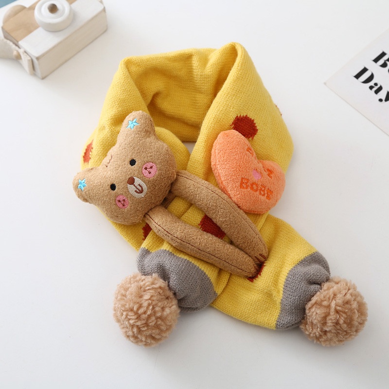 Michley Mũ Len Dệt Kim Bảo Vệ Tai Kiểu Hoạt Hình Xinh Xắn Phong Cách Hàn Quốc Cho Bé