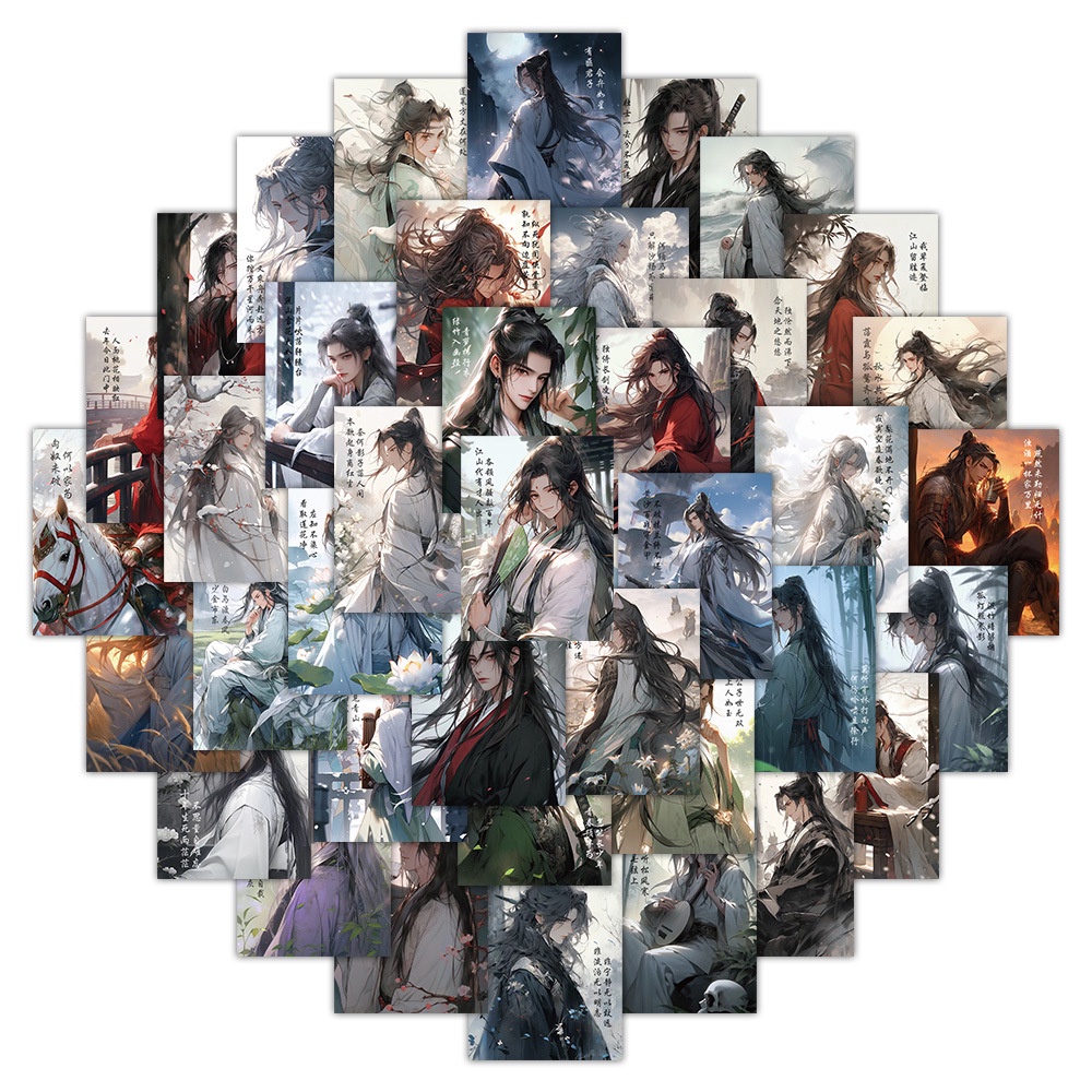 Bộ 60 Miếng Dán Trang Trí Mũ Bảo Hiểm / Bút Chì Họa Tiết graffiti Độc Đáo Thời Trang