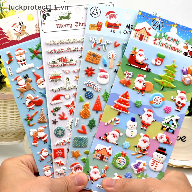 Sticker Dán Trang Trí Giáng Sinh 2023 # claus