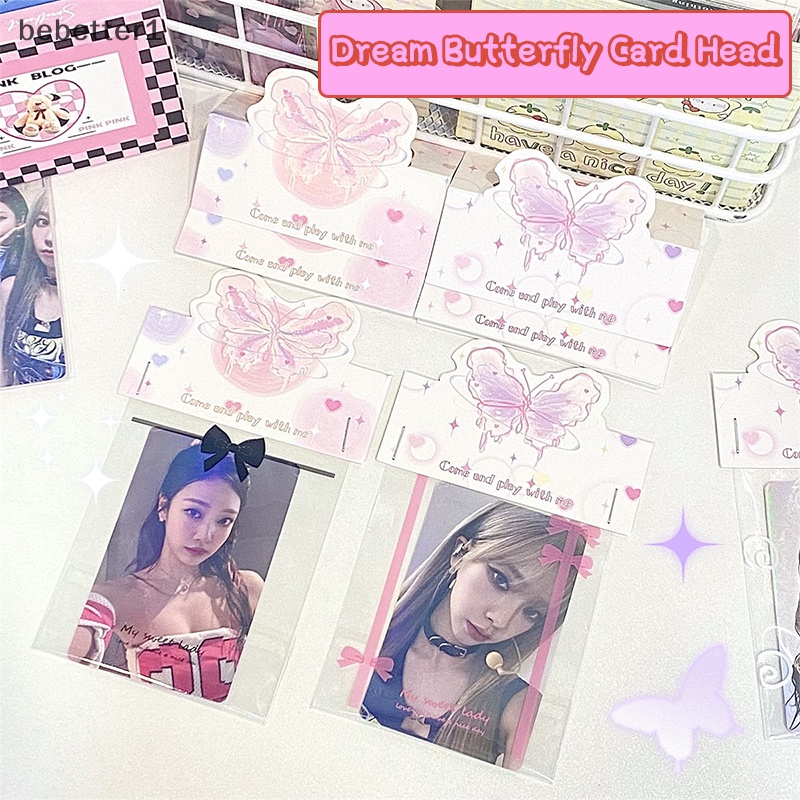 Bebetter1 Set 10 Thẻ Giấy Hình Đầu Bướm Nghệ Thuật Dùng Trang Trí diy