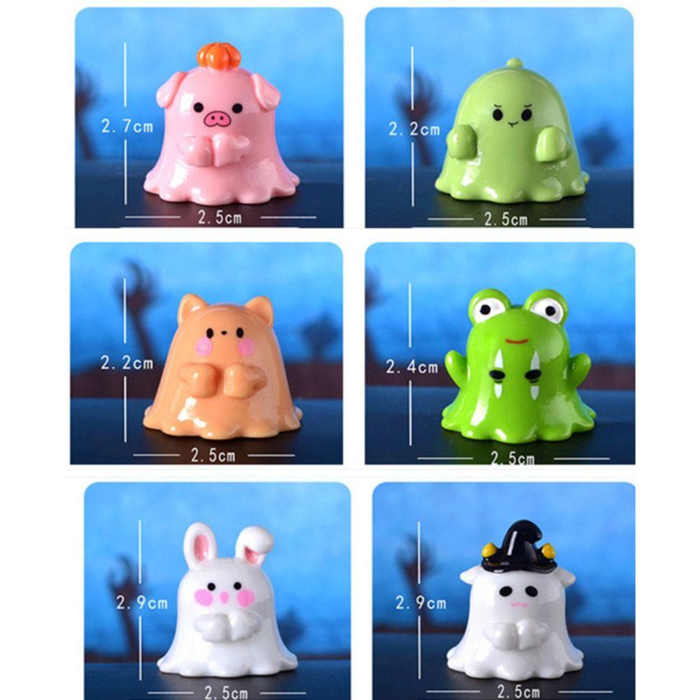 Mmluck Tượng Nhỏ Hình Con Heo Ma Thỏ Ma Trang Trí halloween Vui Nhộn