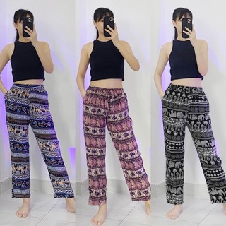 Quần lanh dài thổ cẩm Freesize