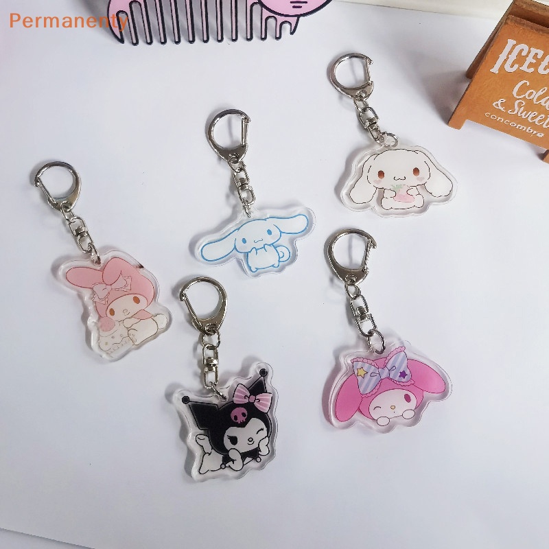 Móc Khóa acrylic Hình melody kuromi Cinnamoroll Dễ Thương