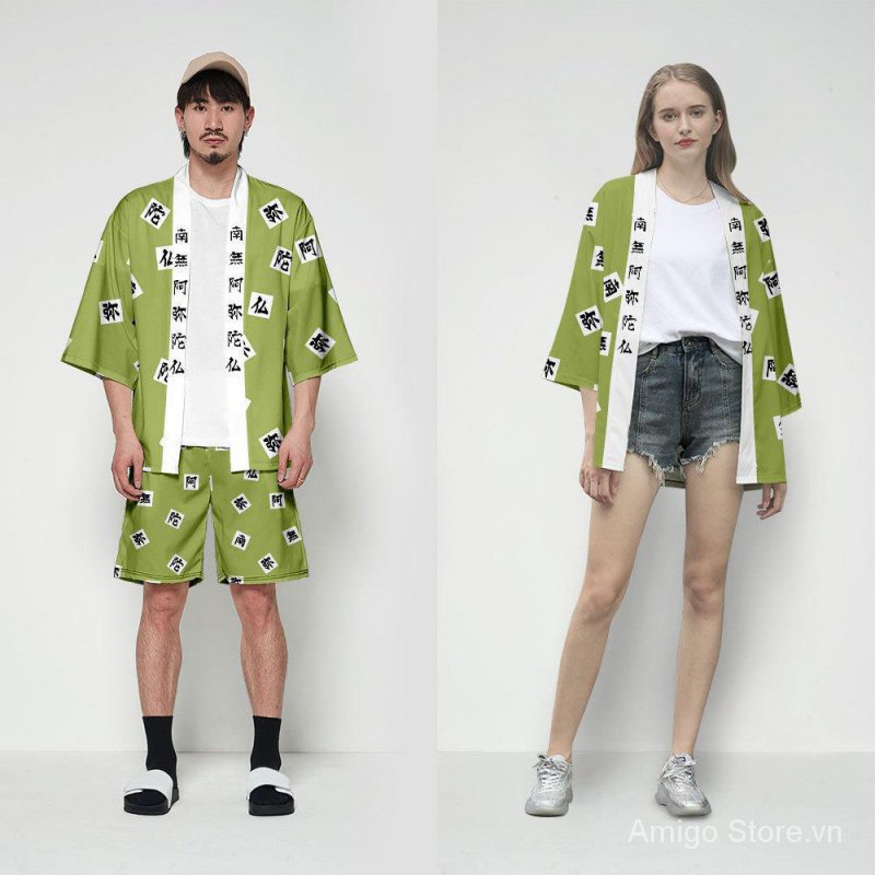 Áo Choàng Hóa Trang Nhân Vật tanjiro nezuko Trong Phim demon slayer