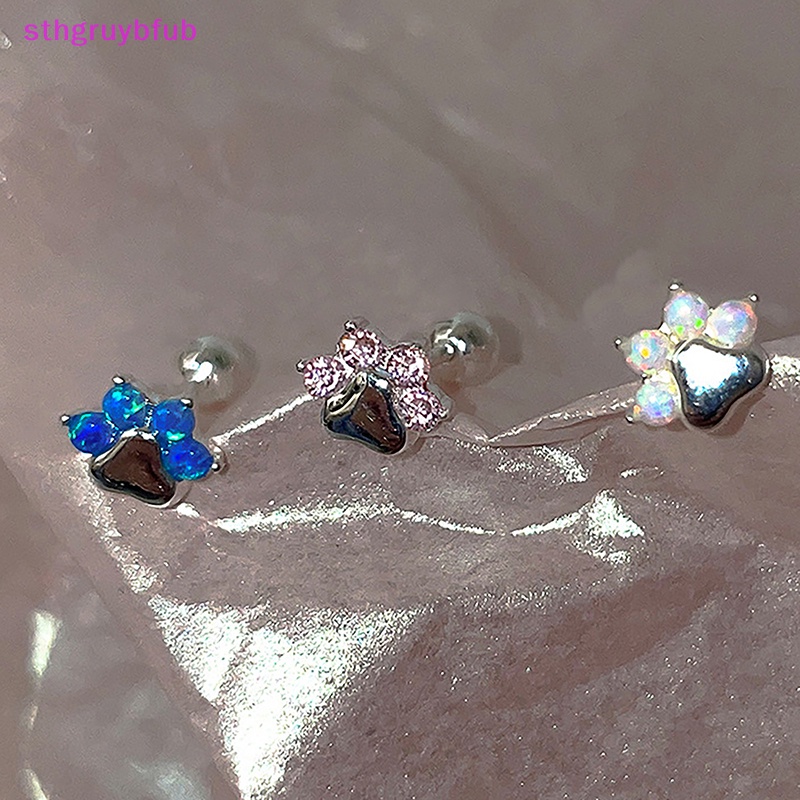 1 Cặp Khuyên Tai Móng Vuốt Mèo Bằng Đá opal Cho Nữ vn