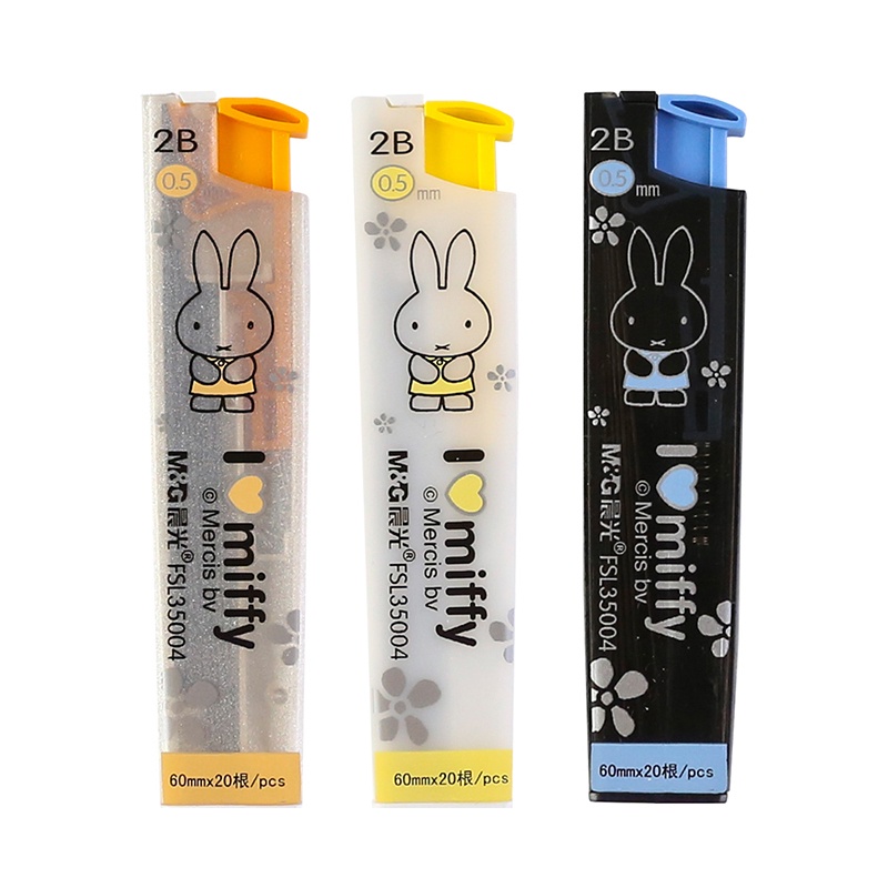 M&G Ruột Bút Chì Bấm Hộp Đựng Bút Chì Thay Thế Tự Động 60mm * 20 / 2b 0.5 / 0.7mm